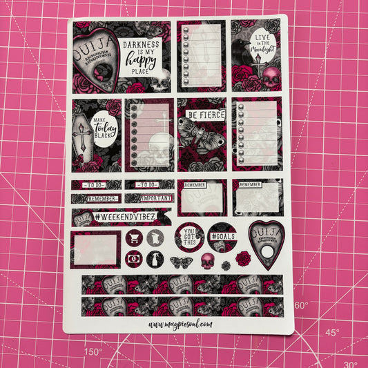 Moth Ouija Weekly Sticker Kit