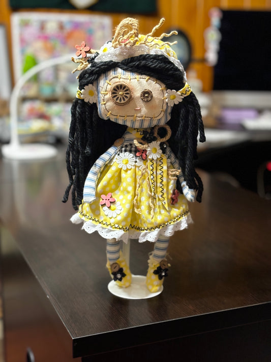 Maggie Textile Art Doll