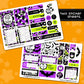 Creepy Worm Striped Halloween Planner Sticker Kit