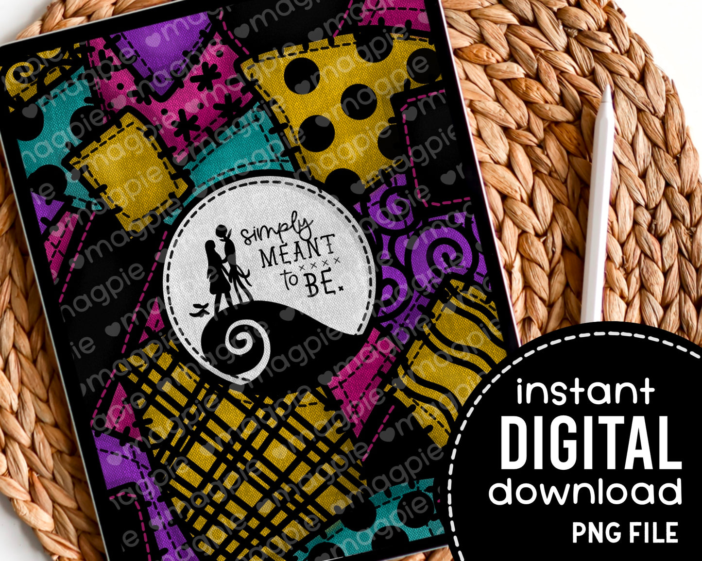 Simply Meant to Be Halloween Digital Pattern Paper