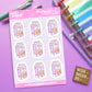 Kawaii Pumpkin Juice Milk Carton Pastel Planner Stickers