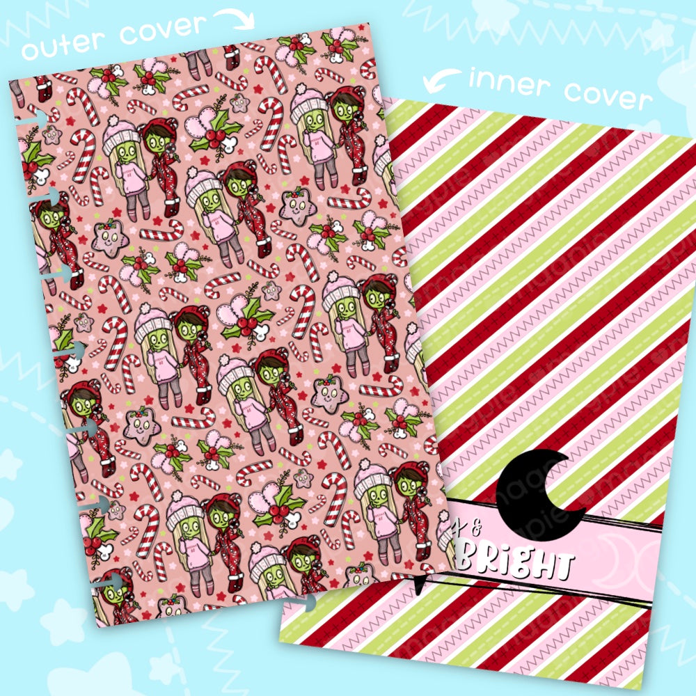 Christmas Zombae BFF Laminated Planner Cover