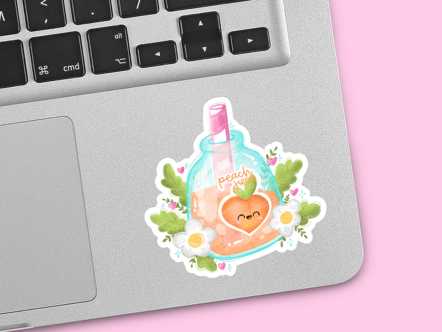Peach Juice Kawaii Sticker