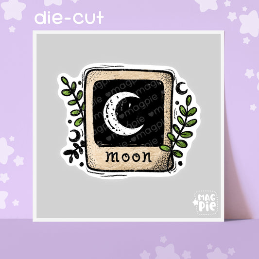 Witchy Tarot Moon Paper Die Cut