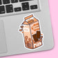 Kawaii Chocolate Milk Vinyl Sticker