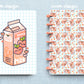 Kawaii Peach Milk Laminated Discbound Planner Cover