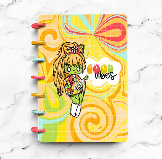 Groovy Zombae laminated planner cover from MagpieSoul 