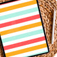 Groovy Striped Planner Dashboard Paper
