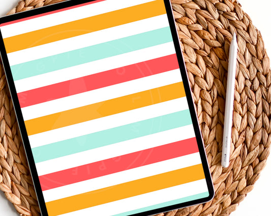Groovy Striped Planner Dashboard Paper