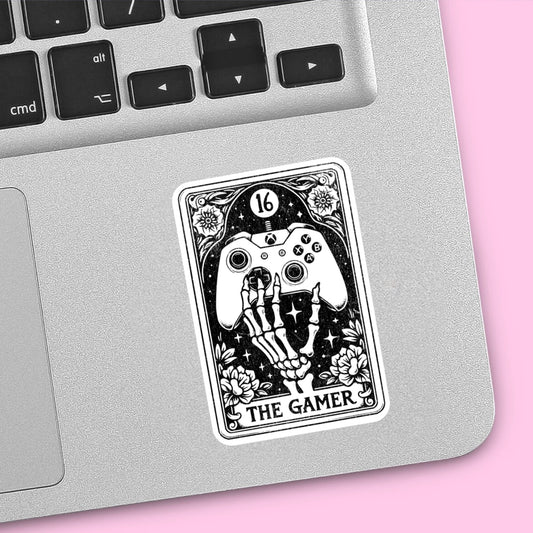 The Gamer Tarot Card Vinyl Sticker
