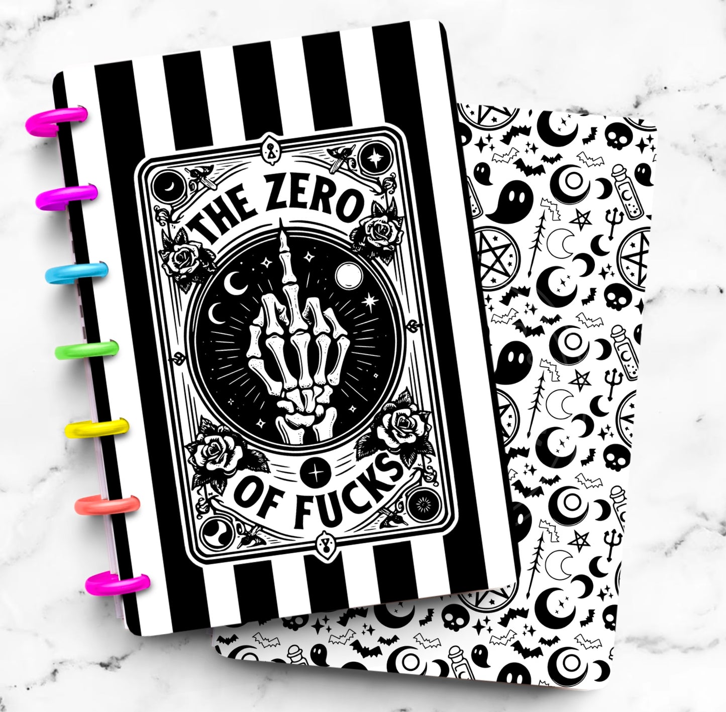 Zero Fcks Tarot Laminated Planner Cover