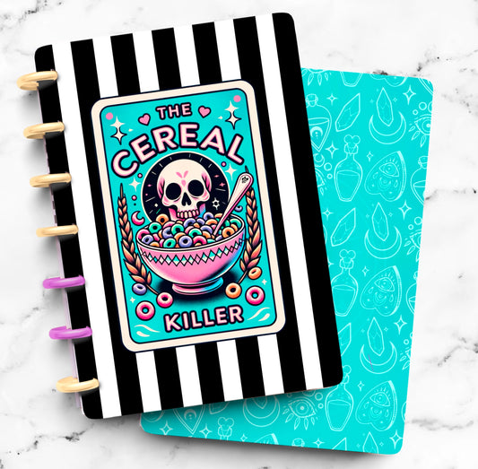 Discbound Planner Cover | Ring Planner Dashboard | Cereal Killer Tarot