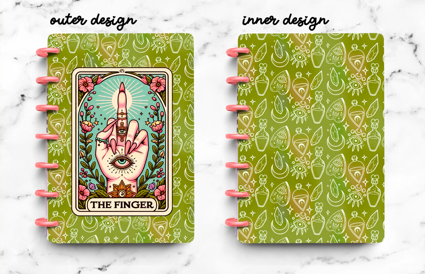 The Finger Tarot Laminated Planner Cover