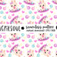 Christmas Kawaii Bunny Seamless Pattern