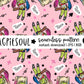 Pink Zombae Seamless Pattern