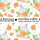 Peach Juice Cute Seamless Pattern