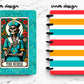 Discbound Planner Cover | Ring Planner Dashboard | The Nurse Tarot