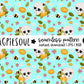 Lemon Skull Floral Seamless Pattern