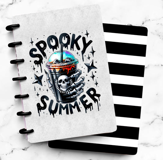 Discbound Planner Cover | Ring Planner Dashboard | Spooky Summer