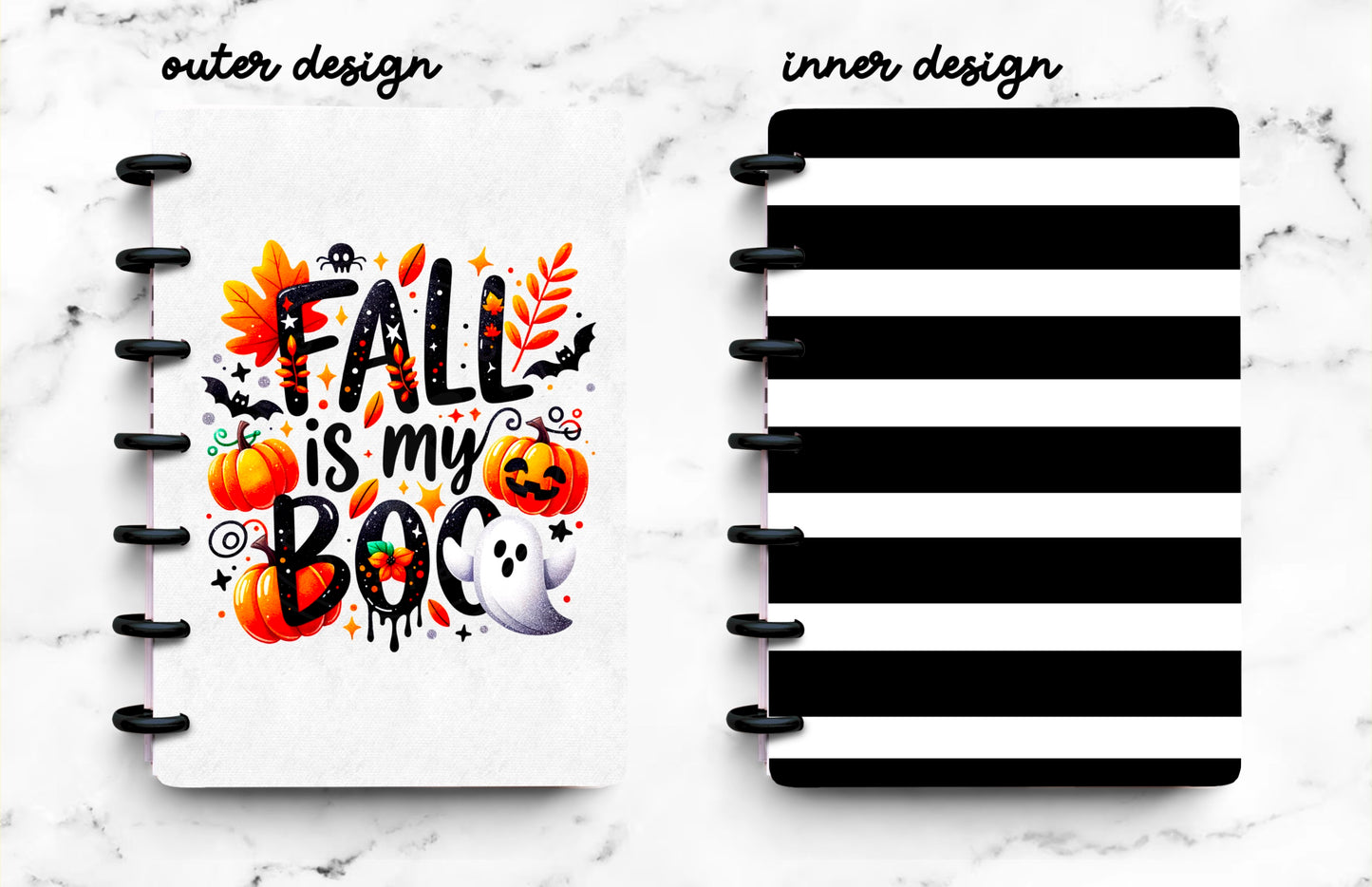 Discbound Planner Cover | Ring Planner Dashboard | Fall Is My Boo