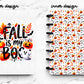 Discbound Planner Cover | Ring Planner Dashboard | Fall Is My Boo