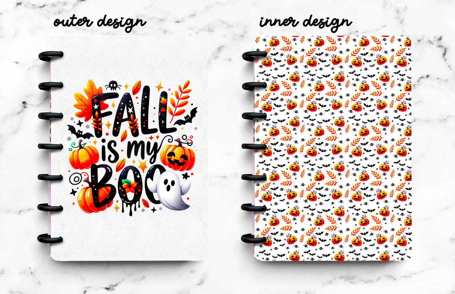 Discbound Planner Cover | Ring Planner Dashboard | Fall Is My Boo