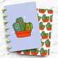 Kawaii Cactus Laminated Planner Cover