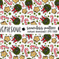 Zombie Christmas Seamless Pattern