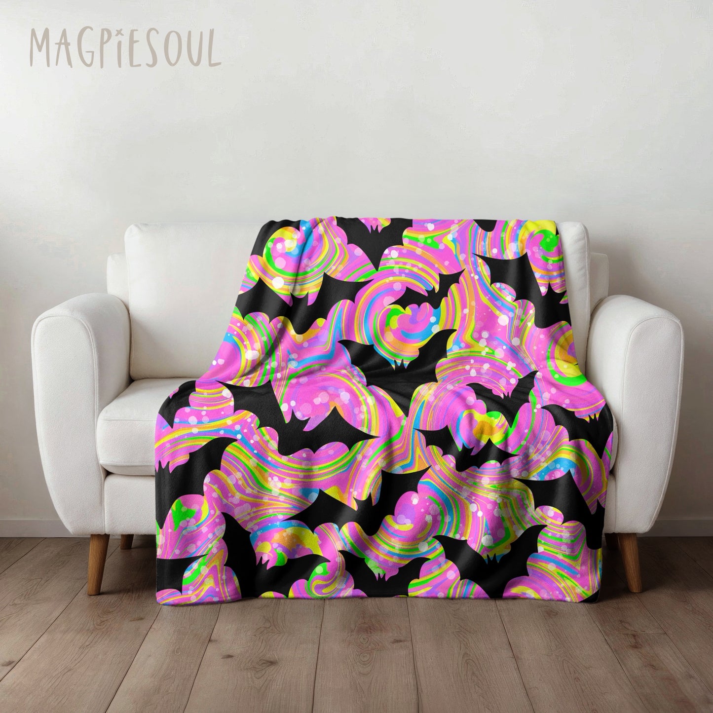 Bat Rainbow Seamless Pattern