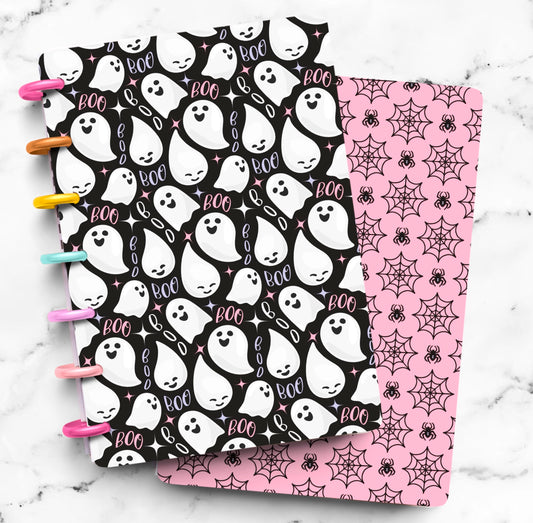 Discbound Planner Cover | Ring Planner Dashboard | Cute Ghosts