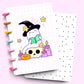 Spell Book Kawaii Ghost Laminated Planner Cover