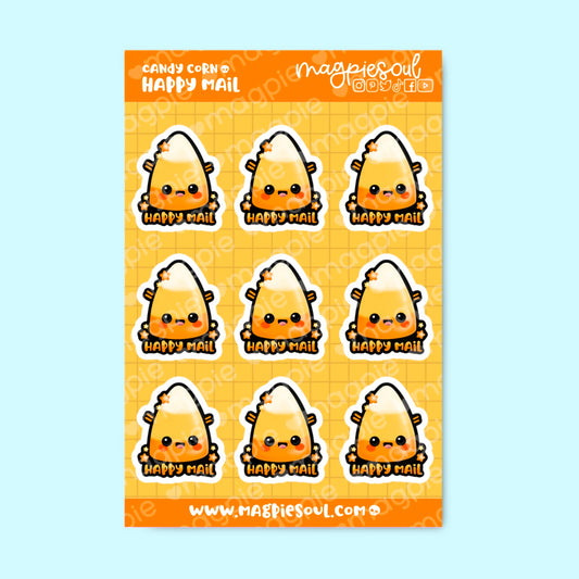 Kawaii Candy Corn Happy Mail Planner Stickers