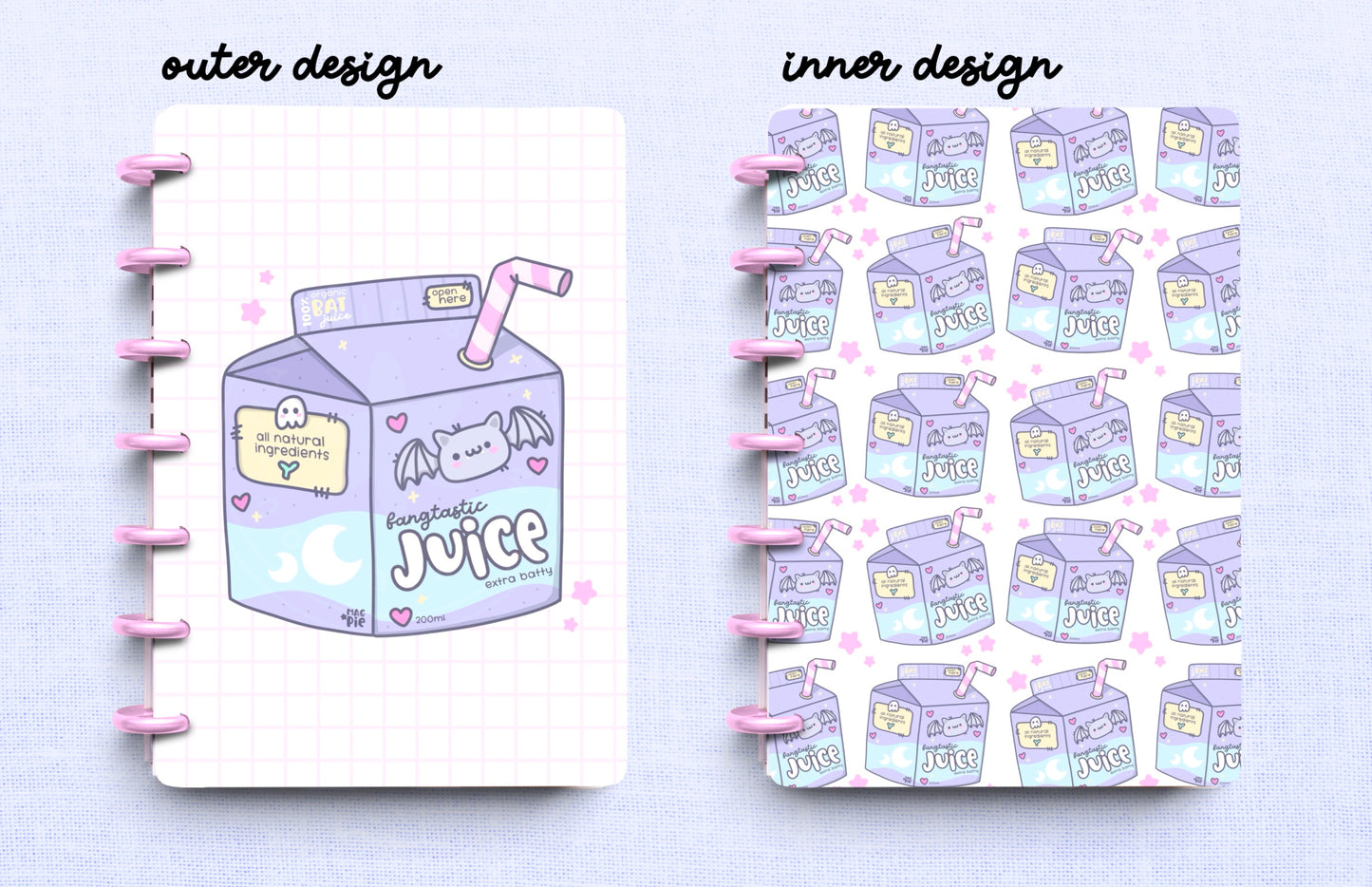 Discbound Planner Cover | Ring Planner Dashboard | Bat Juice Box