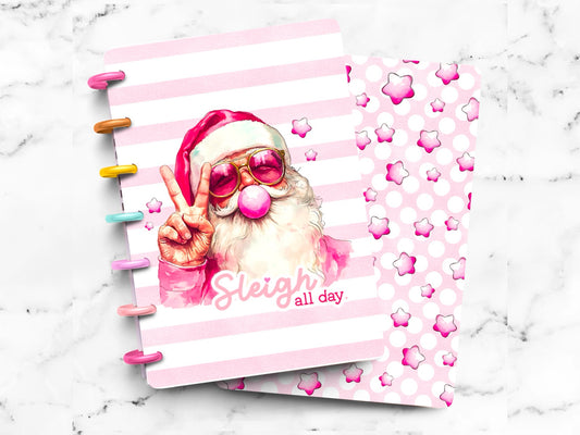 Discbound Planner Cover | Ring Planner Dashboard | Sleigh Santa