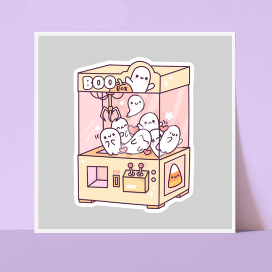 Boo Box Ghost Kawaii Paper Die Cut