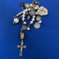 Classy Marble & Pearl Rosary Keychain