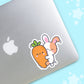 Cute Bunny Carrot Kawaii Sticker