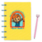 Chucky inspired planner discbound laminated cover yellow and other vibrant colors