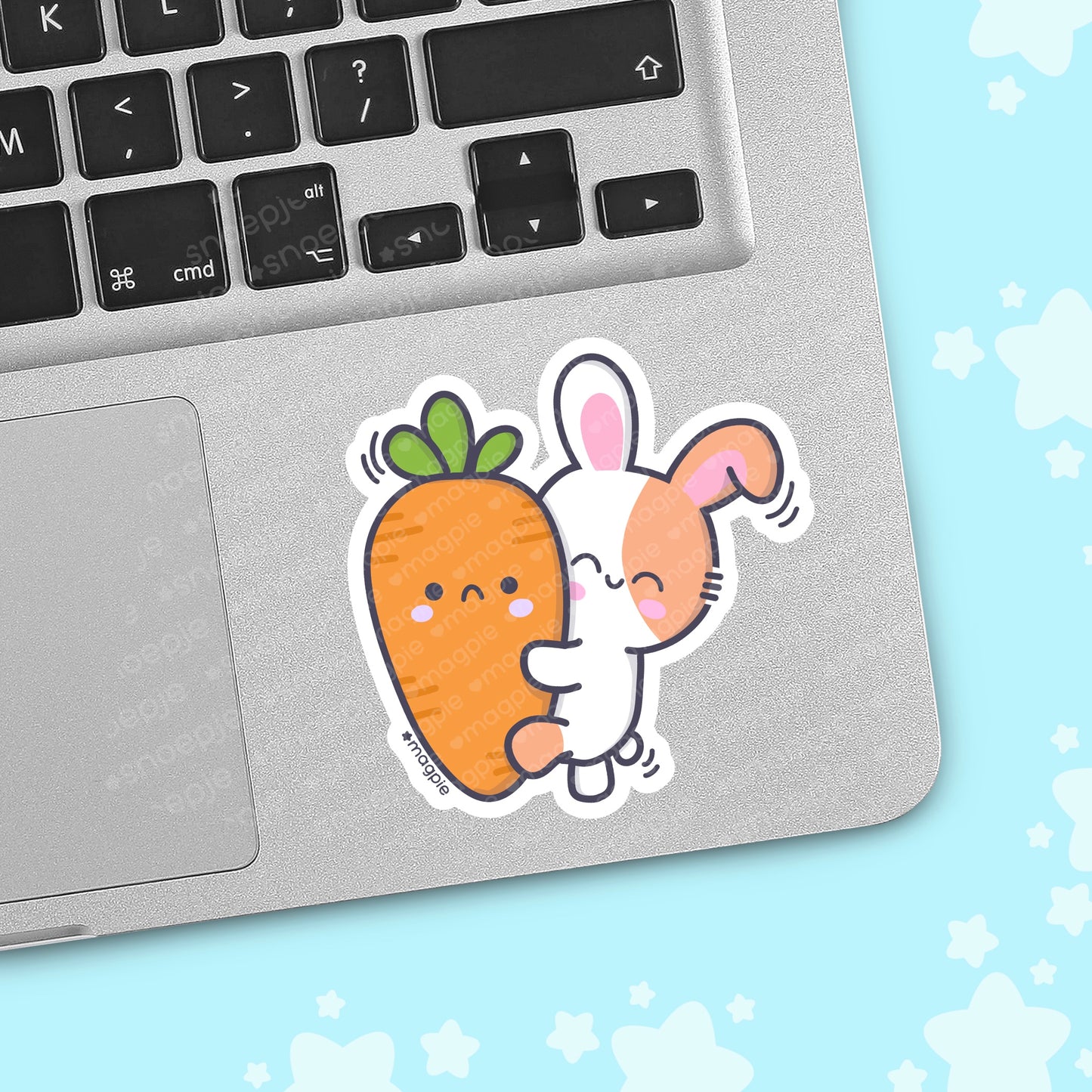 Cute Bunny Carrot Kawaii Sticker