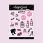 Babe Girl Glam Planner Stickers