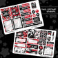 Horror Lover Inspired Planner Sticker Kit