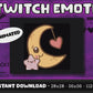 Kawaii Moon Animated Twitch & Discord Emote