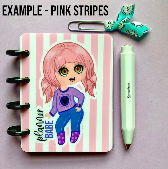 Chibi Planner Babe Pastel Laminated Planner Cover