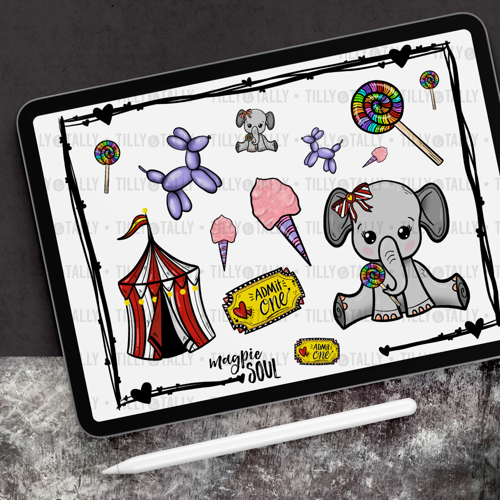 Ellie's Circus Planner Stickers