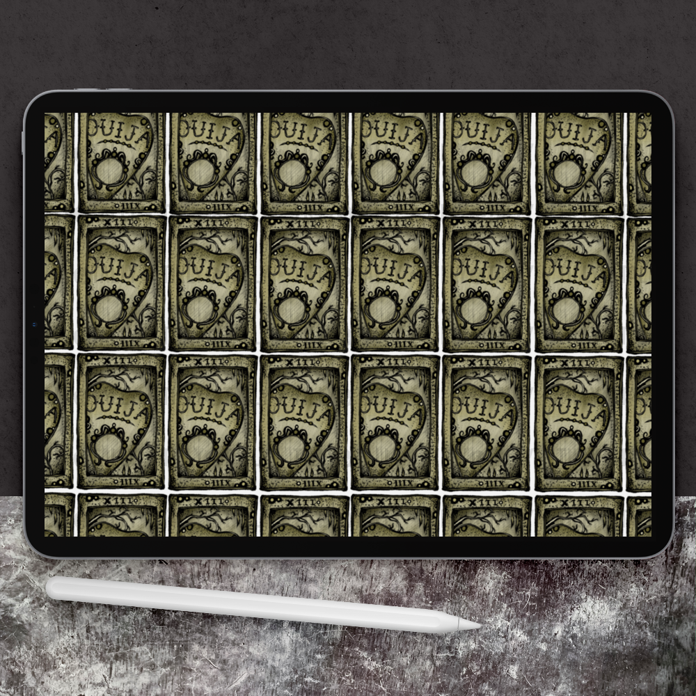 Ouija Tarot Card Planner Dashboard Paper