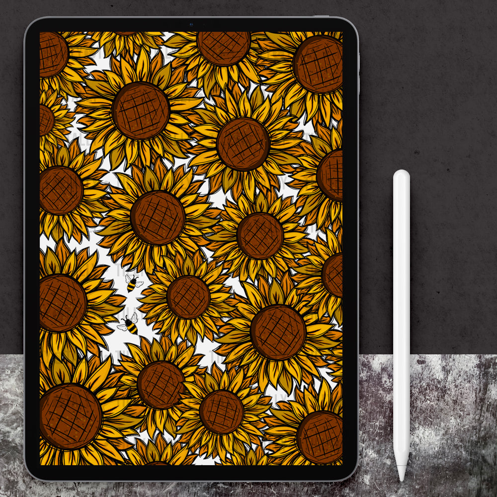 Sunflower Bouquet Planner Dashboard Paper