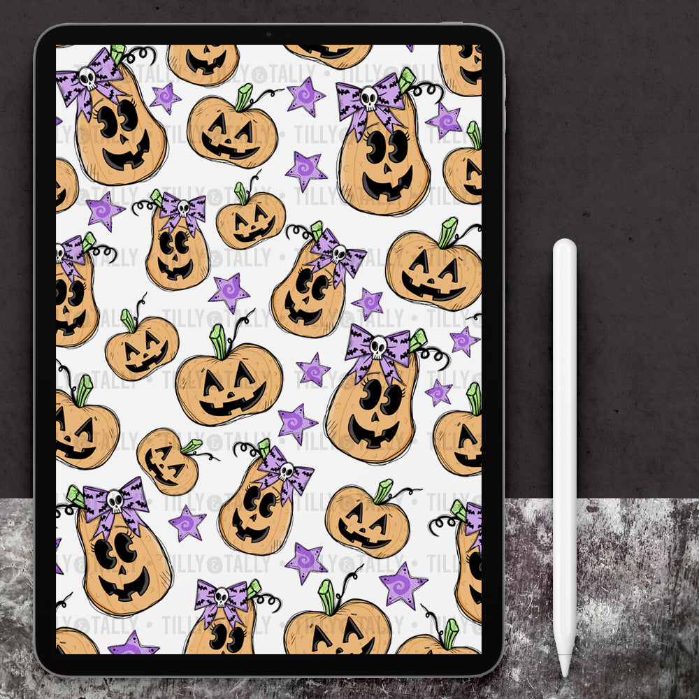 Pastel Halloween Pumpkin Planner Dashboard Paper