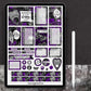 Purple Moth Ouija Planner Sticker Kit