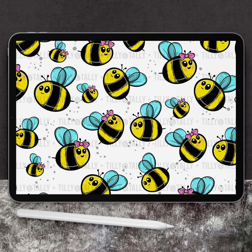 Bumble Bee Kawaii Planner Dashboard Paper