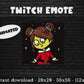 Zombie Elf Christmas Animated Twitch & Discord Emote
